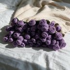 Purple Roses Bouquet Blanket