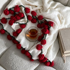 Red Roses Bouquet Blanket
