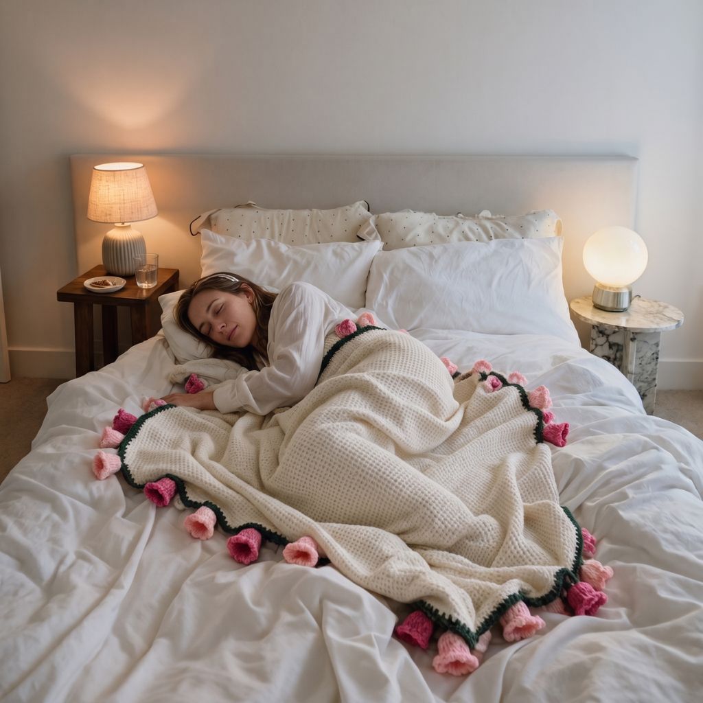 Blossom Pink Garden Bouquet Blanket