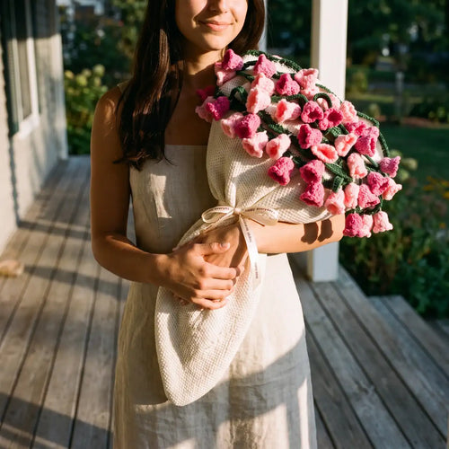 Blossom Pink Garden Bouquet Blanket
